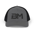 BM Logo Snapback Trucker Cap — Mesh Back Baseball Hat