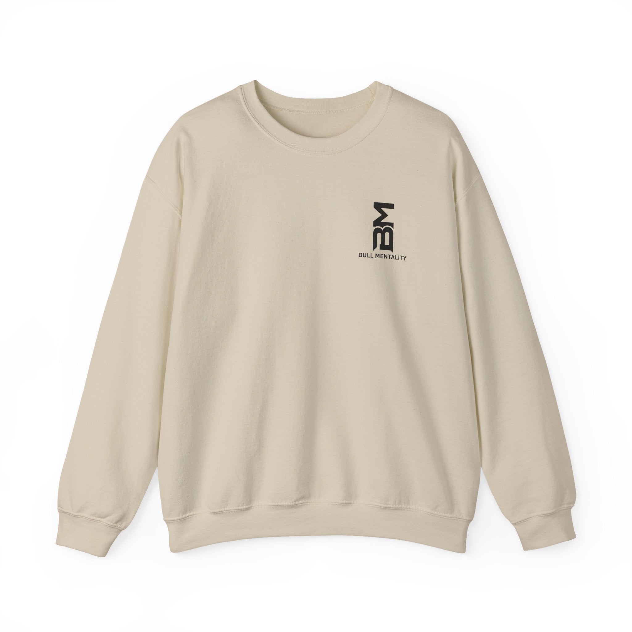 Minimal 'BM' Logo Crewneck Sweatshirt -  Casual Branded Pullover