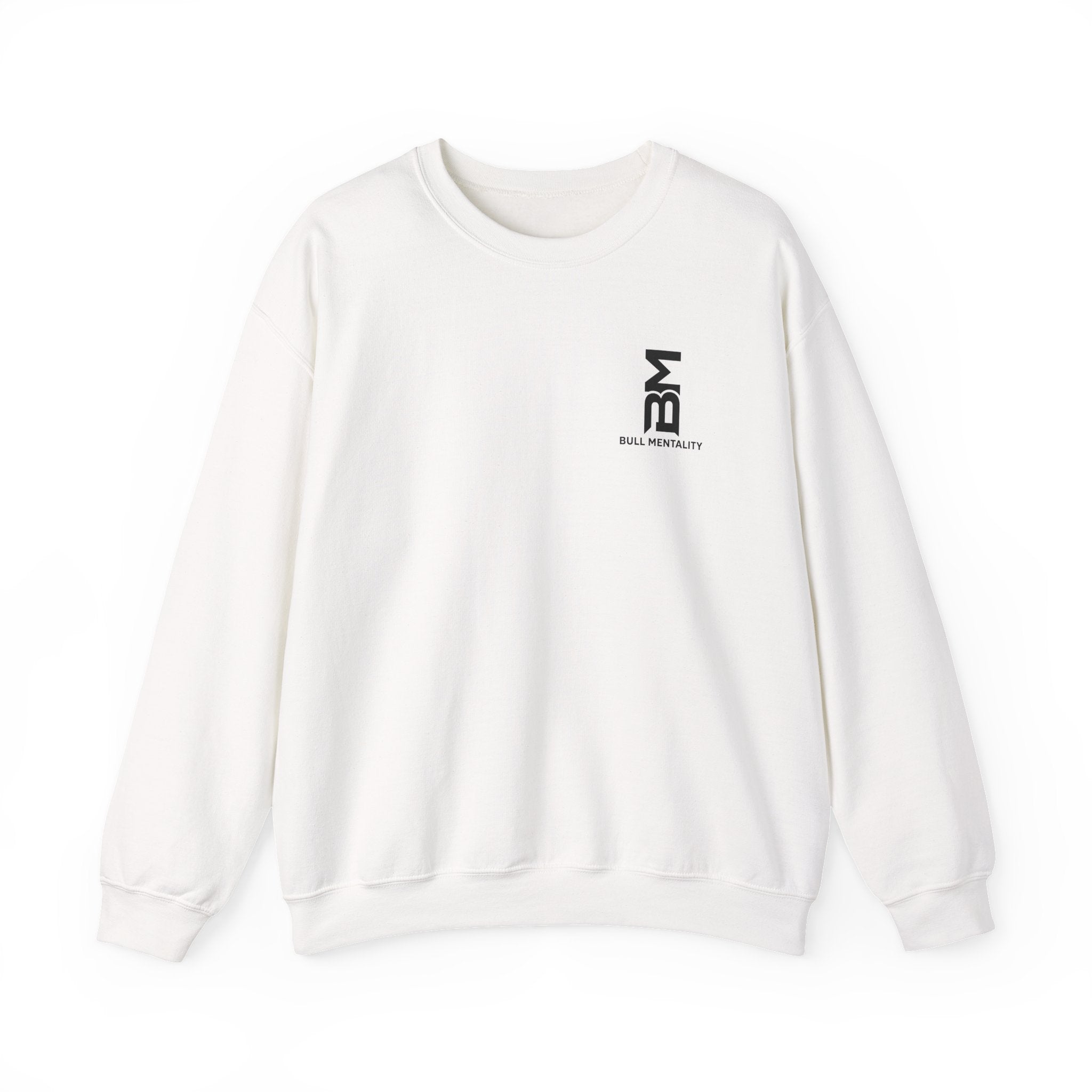 Minimal 'BM' Logo Crewneck Sweatshirt -  Casual Branded Pullover