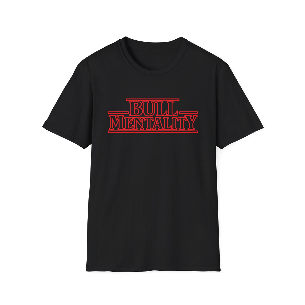 Bull Mentality T-Shirt — Vintage ST Letter Graphic Tee