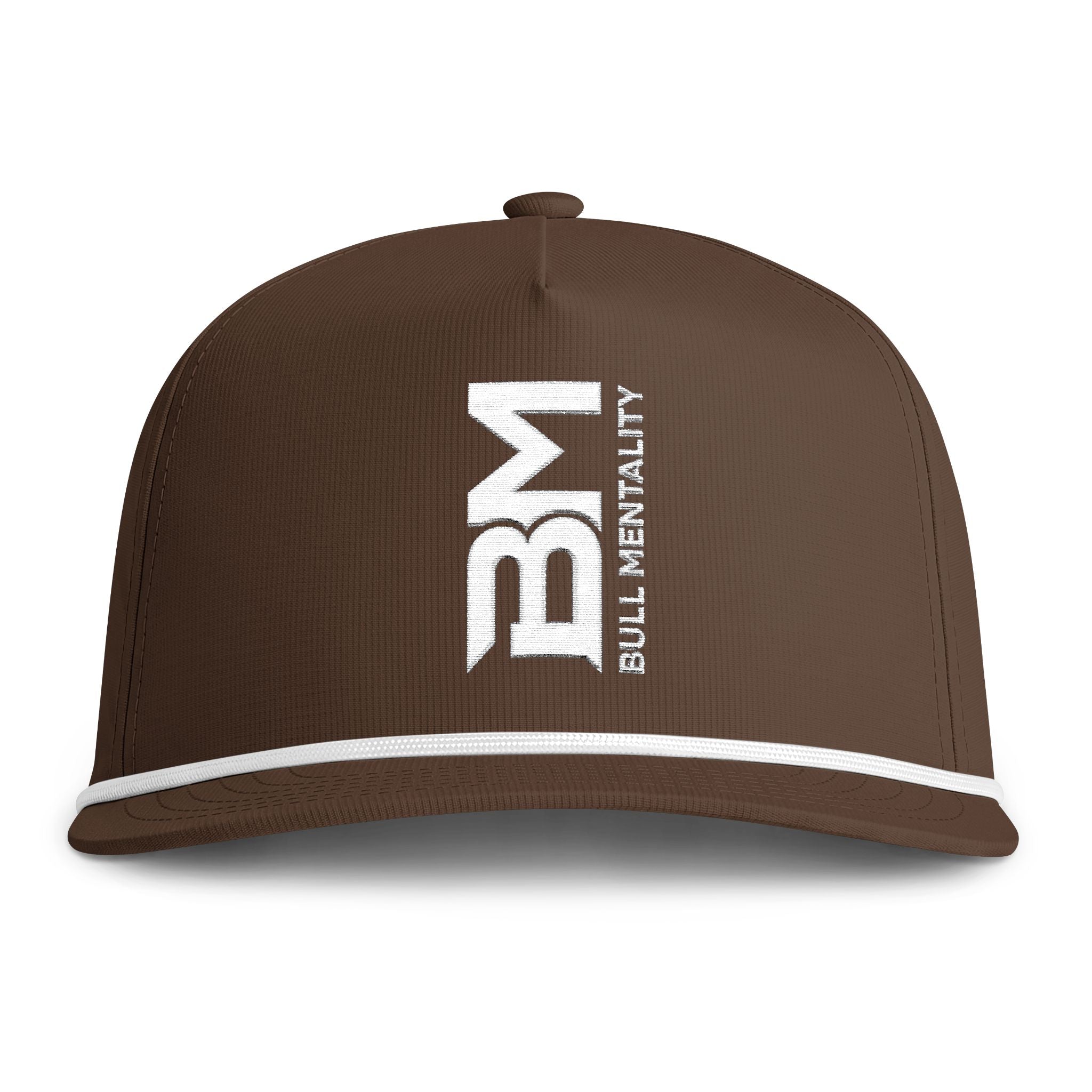 BM Logo Rope Cap — Vintage 'Bull Mentality' Sunwashed Trucker Hat