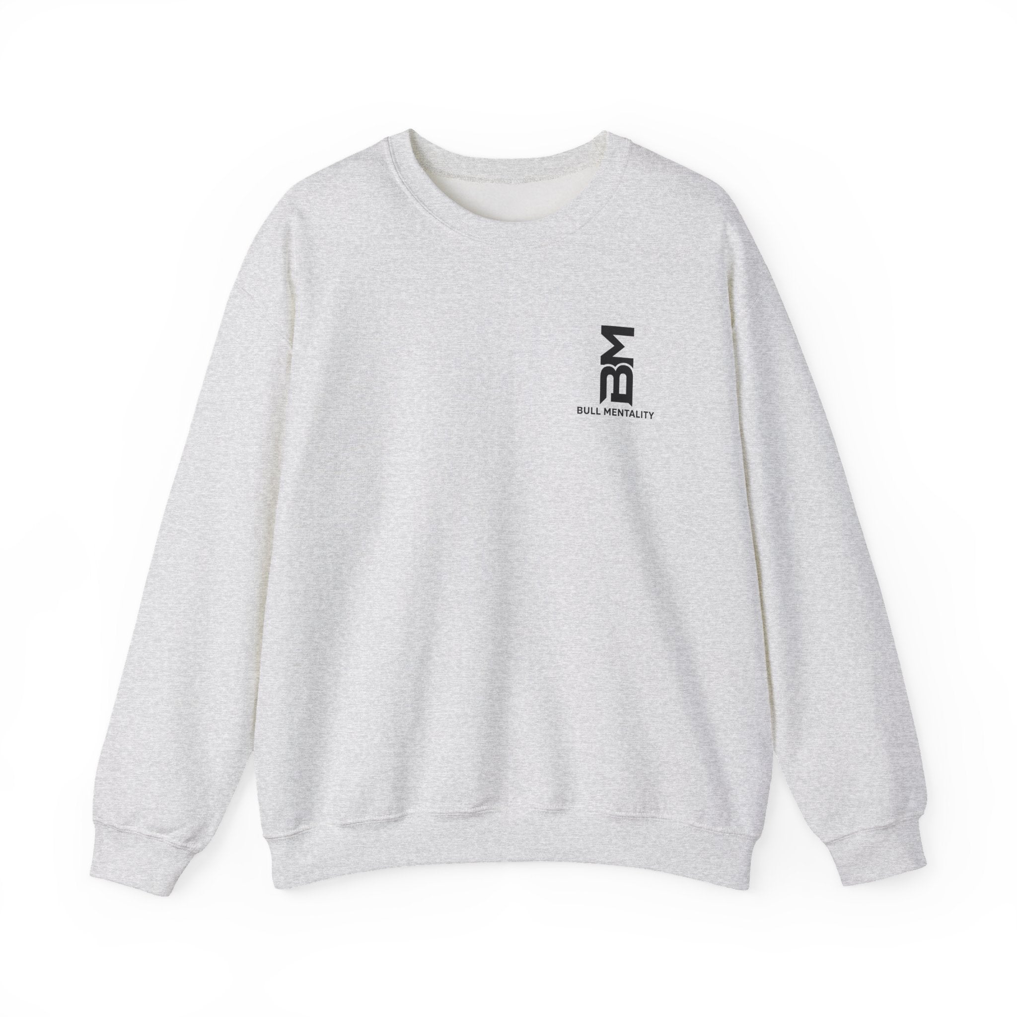 Minimal 'BM' Logo Crewneck Sweatshirt -  Casual Branded Pullover