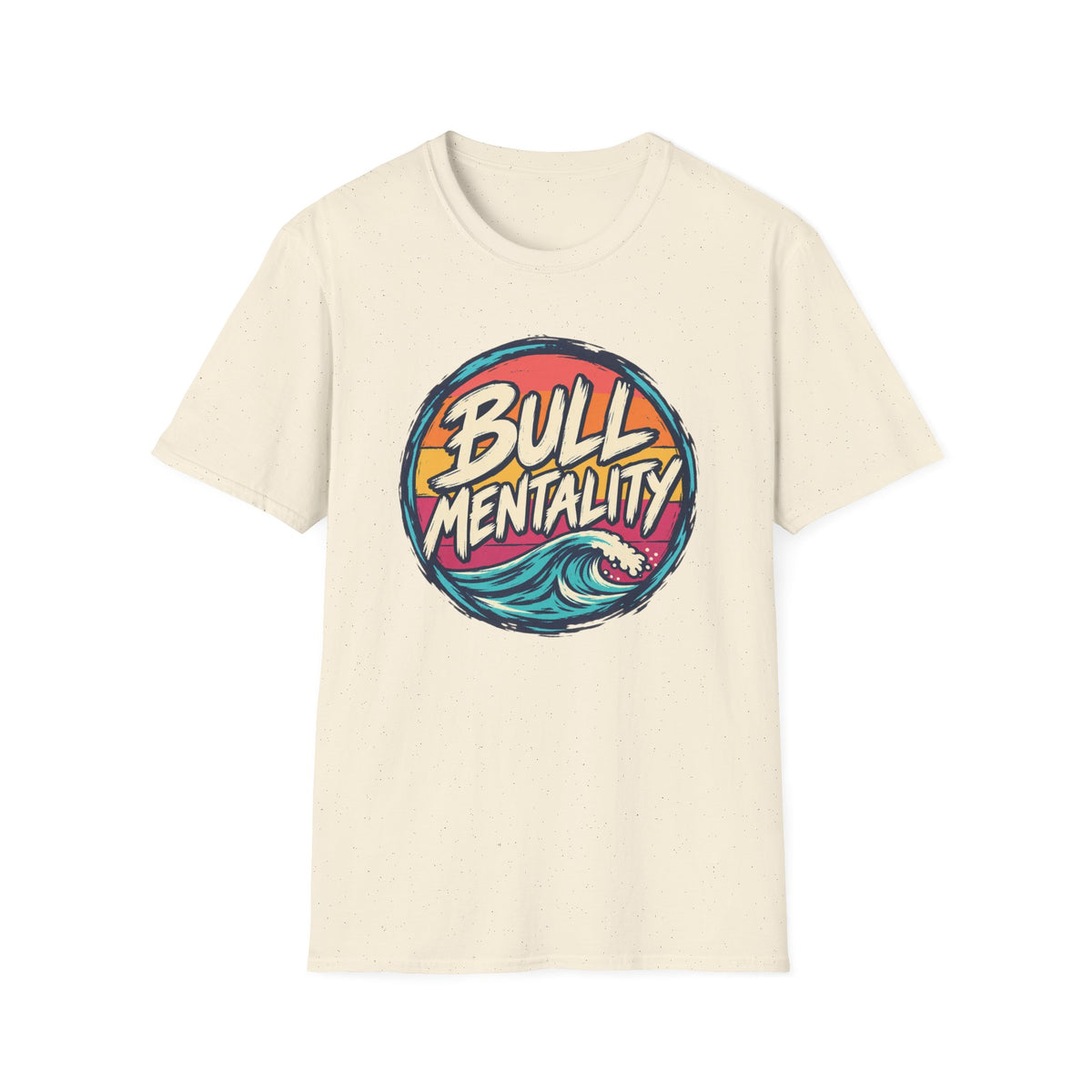 Bull Mentality T-Shirt – Retro Surf Wave Graphic Tee