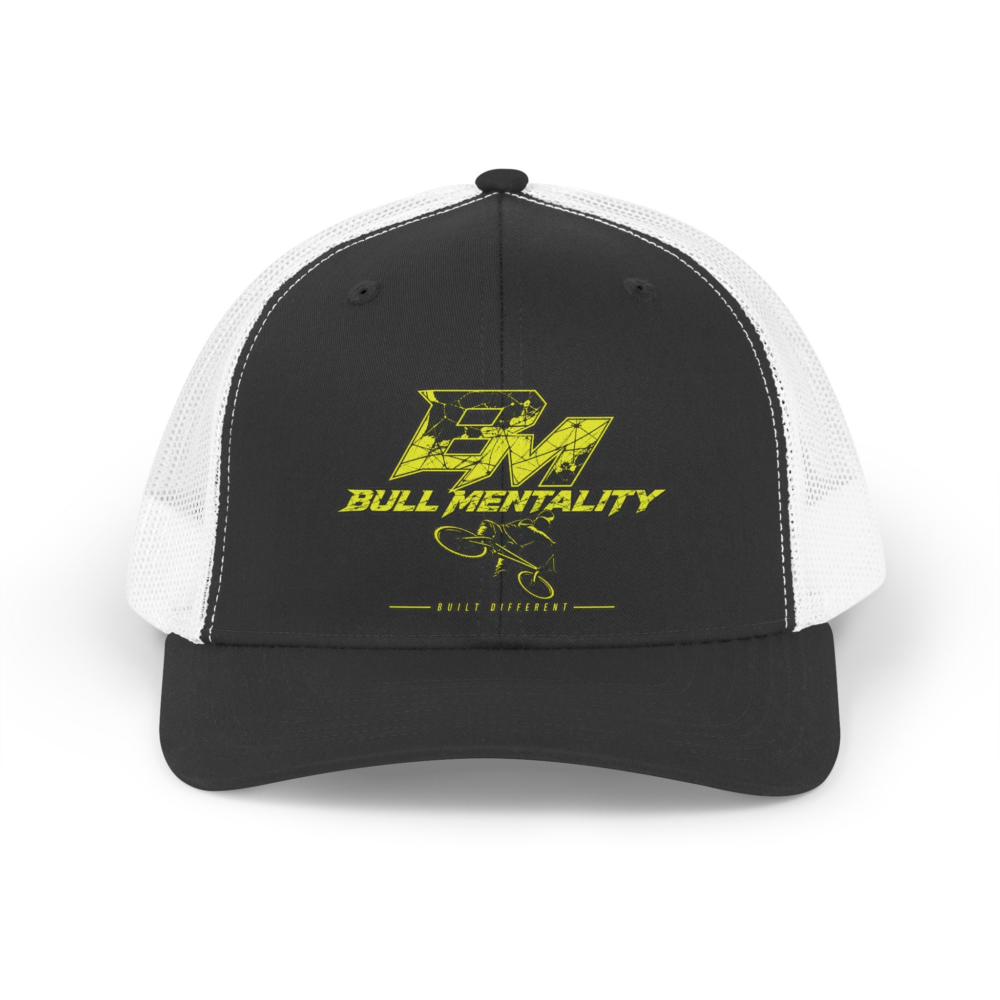 Bull Mentality Retro Trucker Hat — Vintage Racing Logo Cap