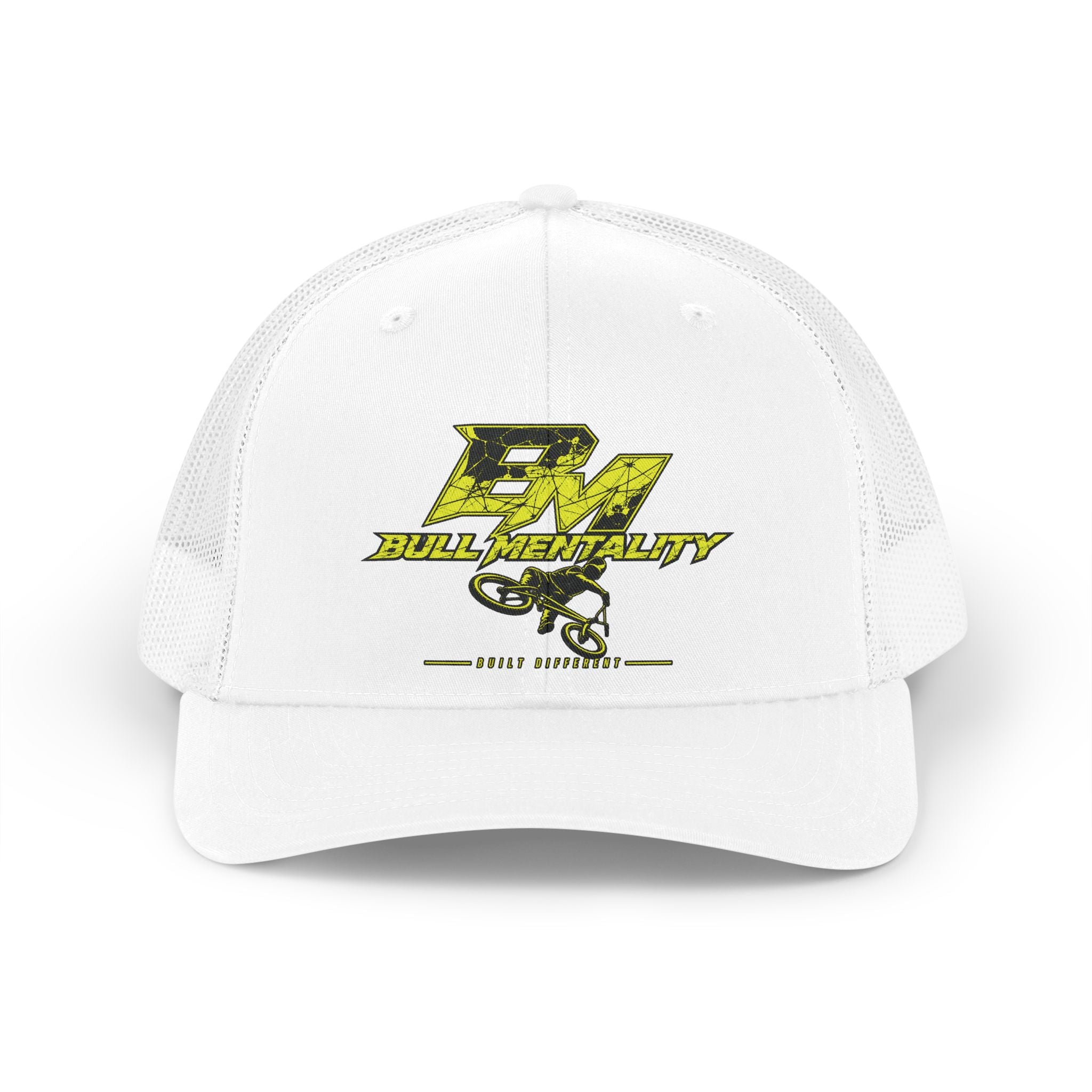 Bull Mentality Retro Trucker Hat — Vintage Racing Logo Cap