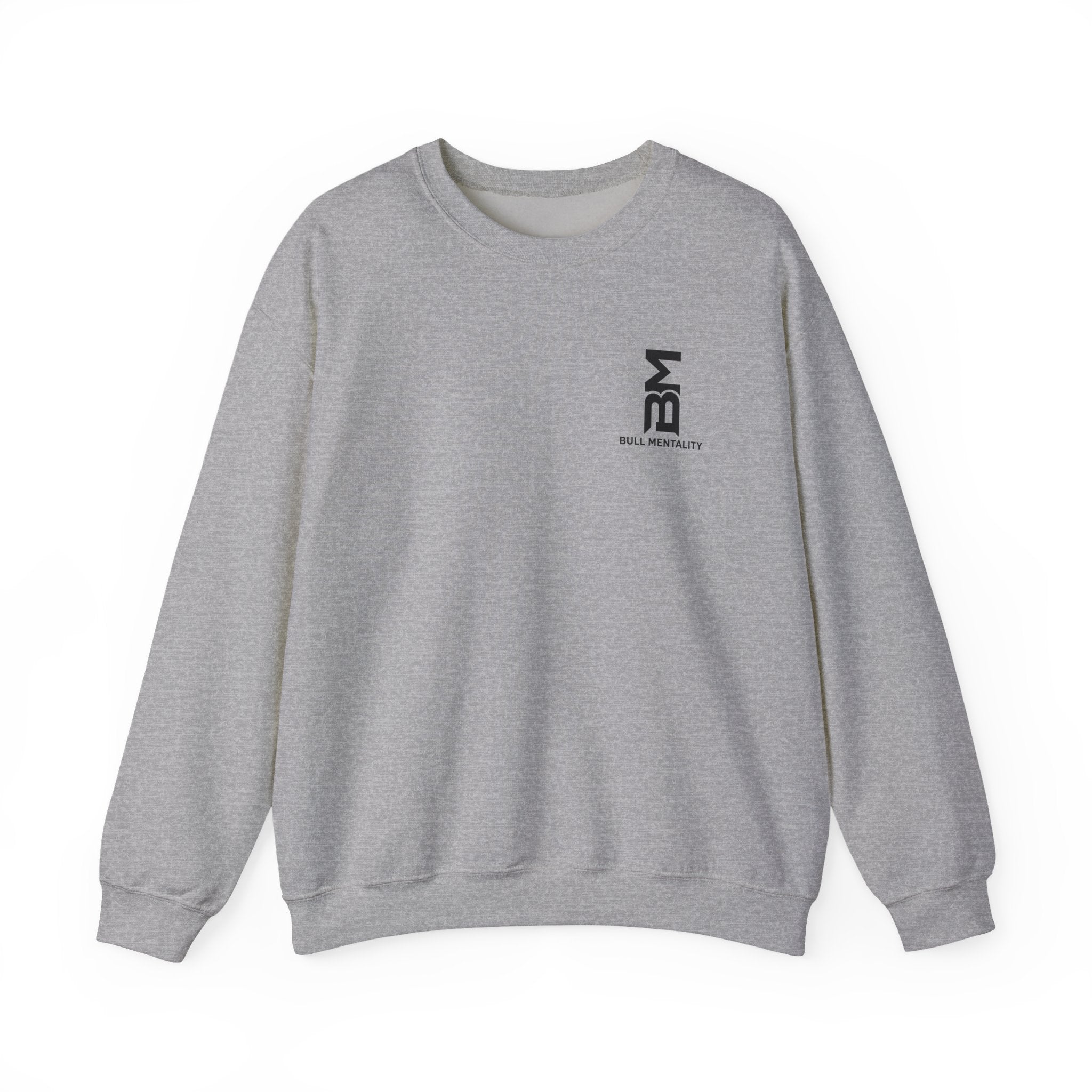 Minimal 'BM' Logo Crewneck Sweatshirt -  Casual Branded Pullover