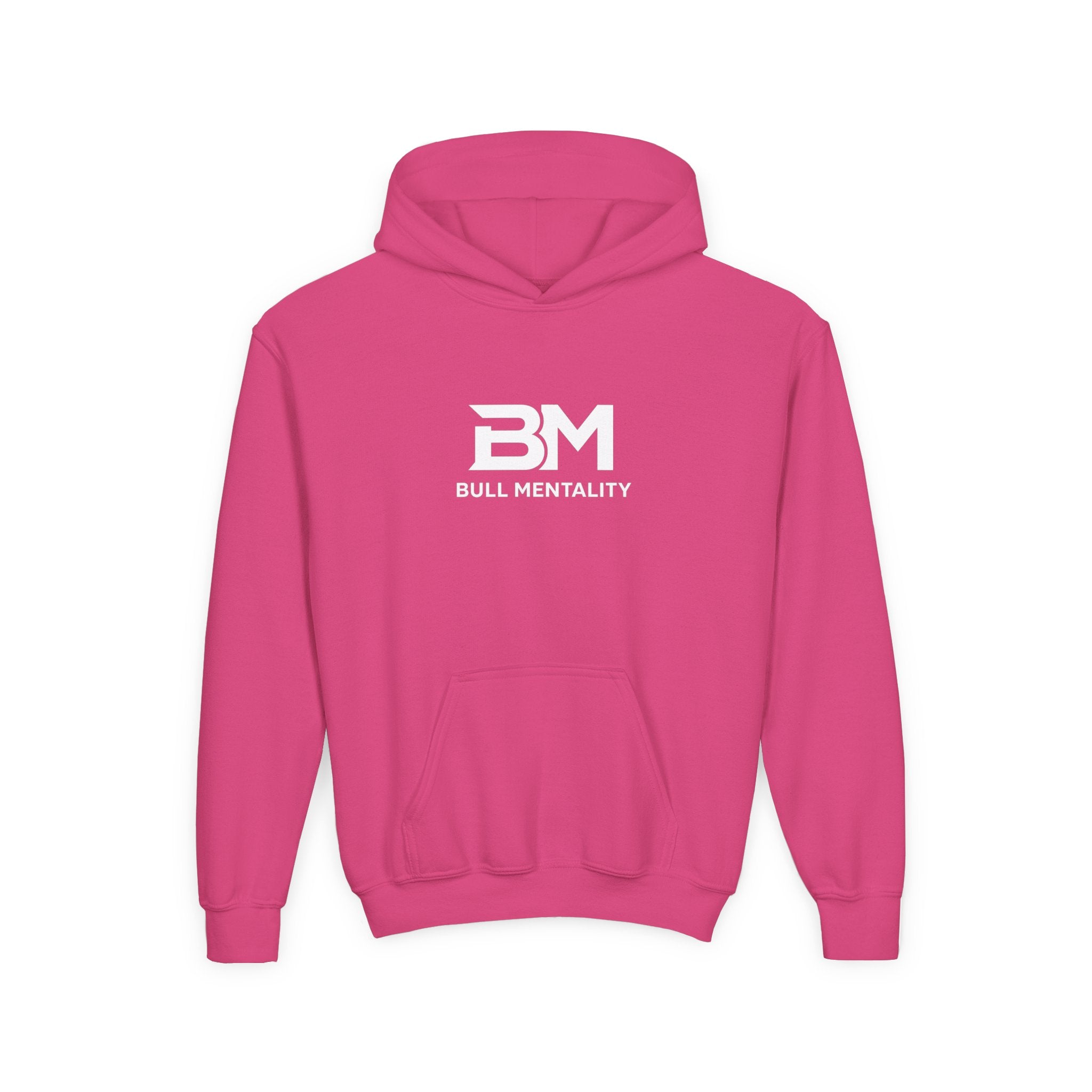 Youth Hoodie — 'BM Bull Mentality' Logo Pullover