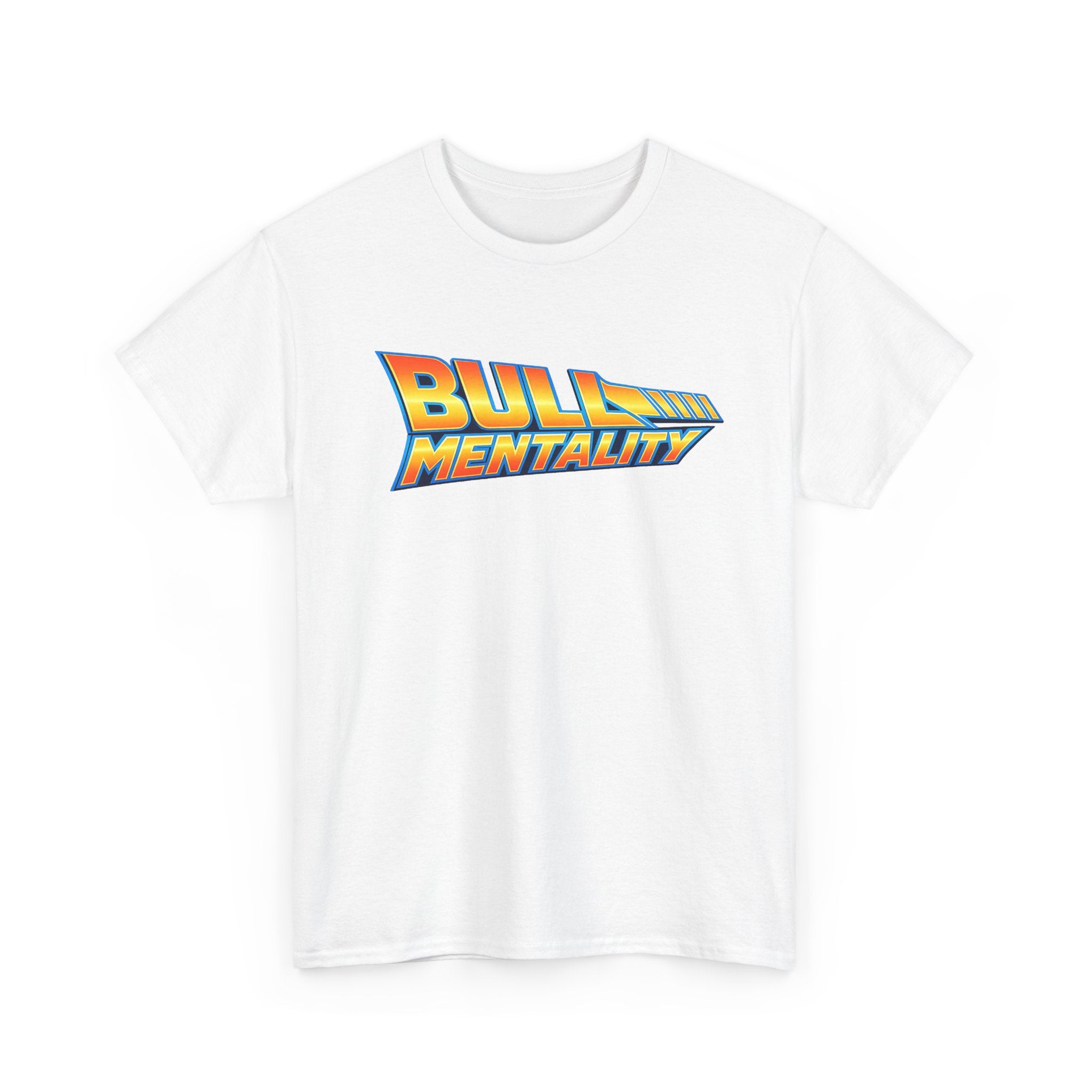 Bold 'Bull Mentality' Graphic Tee — Retro Logo T‑Shirt