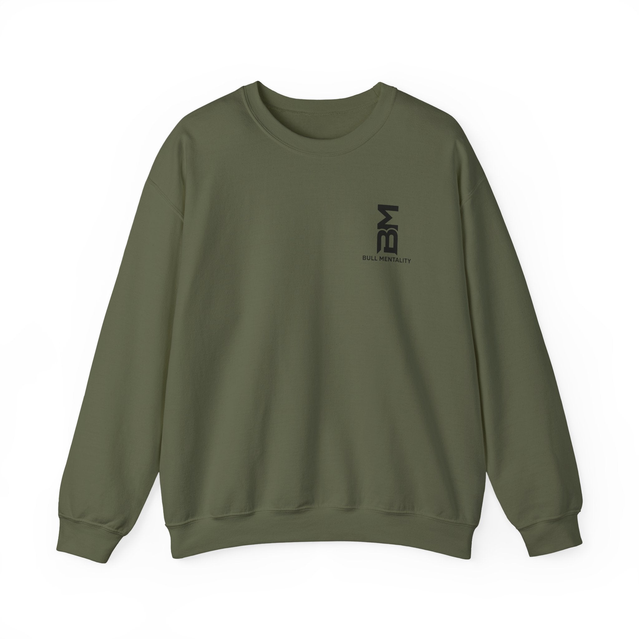 Minimal 'BM' Logo Crewneck Sweatshirt -  Casual Branded Pullover