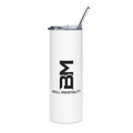 20oz Stainless Tumbler — Bull Mentality Logo Insulated Travel Cup