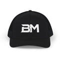 BM Logo Snapback Trucker Cap — Bold Monogram Mesh Baseball Hat