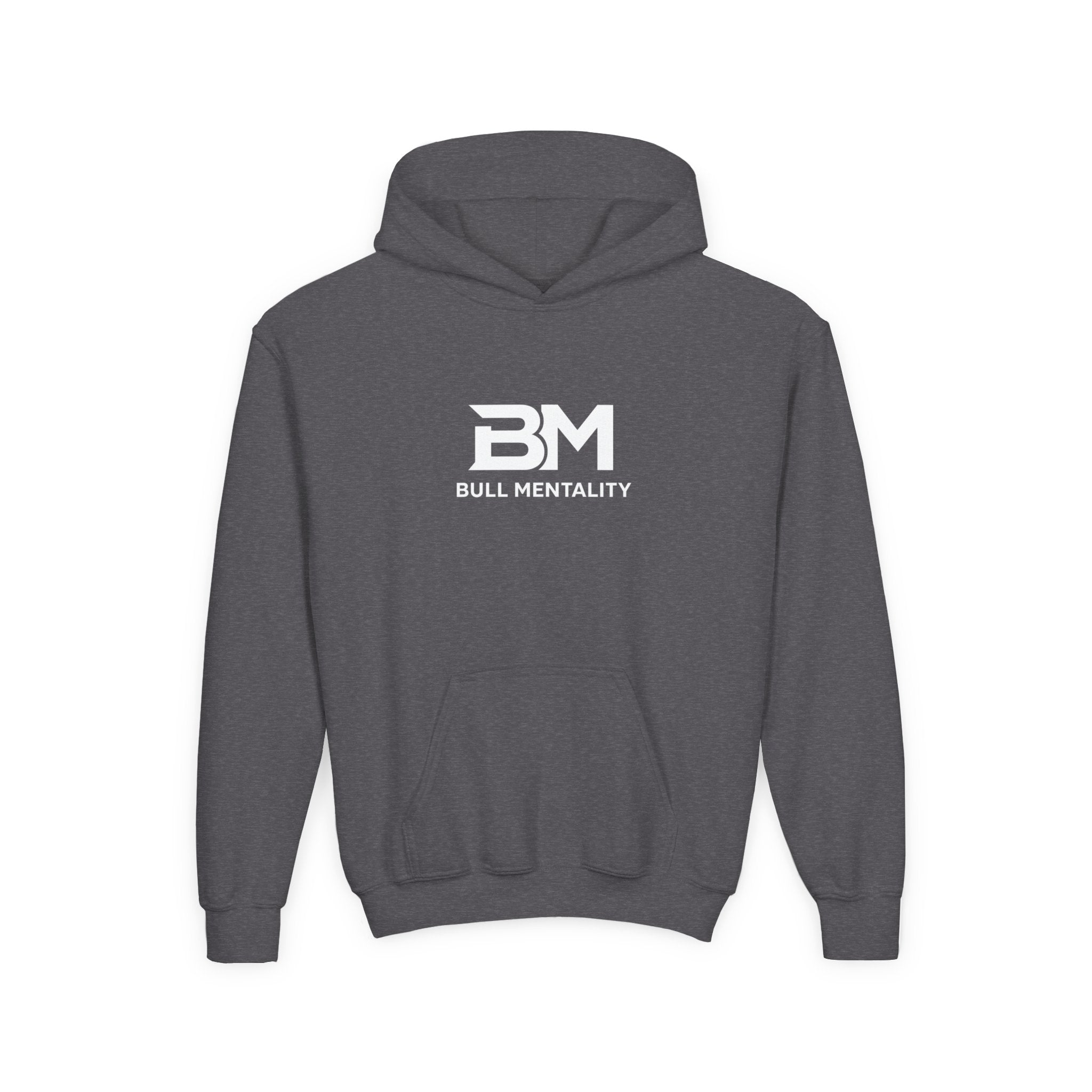 Youth Hoodie — 'BM Bull Mentality' Logo Pullover
