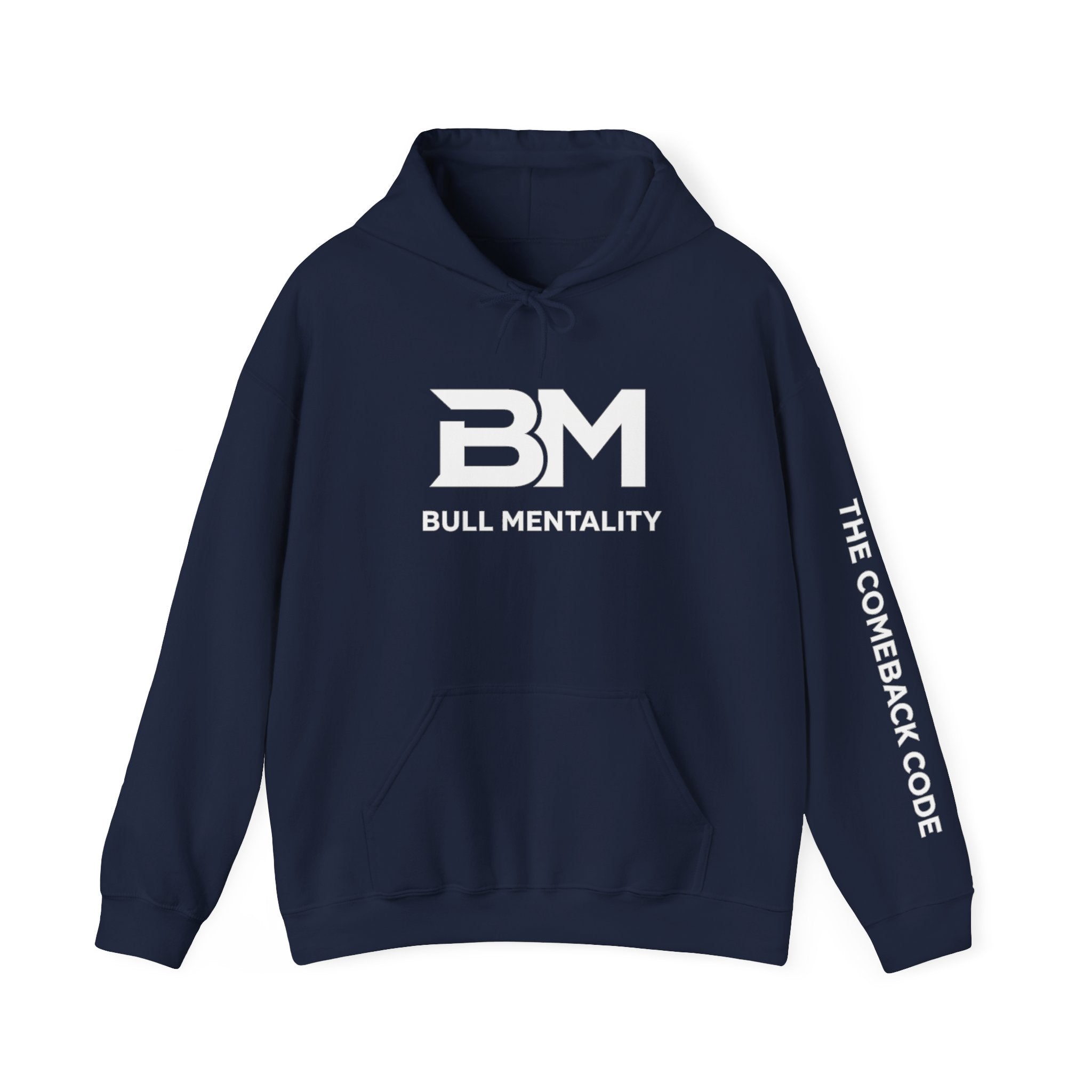 Bull Mentality Hoodie — "Built From The Comeback" Motivational Hoodie