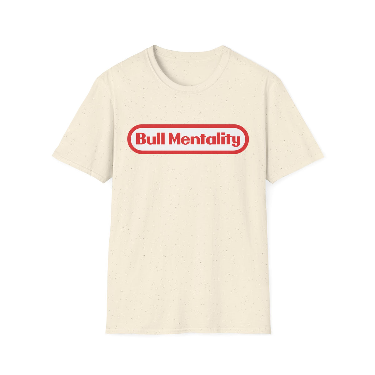 Bull Mentality T-Shirt — Bold Red Retro Logo Crew Tee