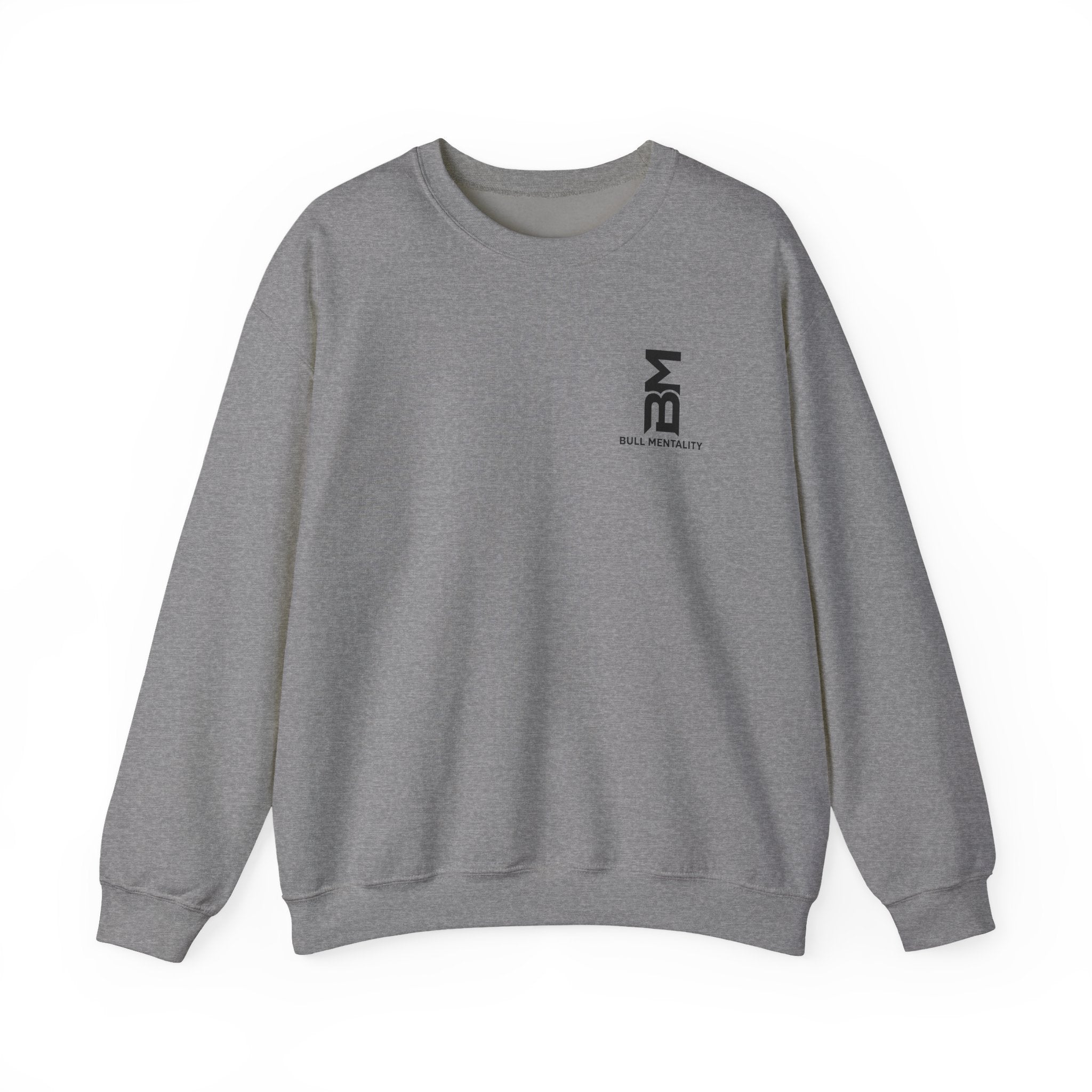 Minimal 'BM' Logo Crewneck Sweatshirt -  Casual Branded Pullover