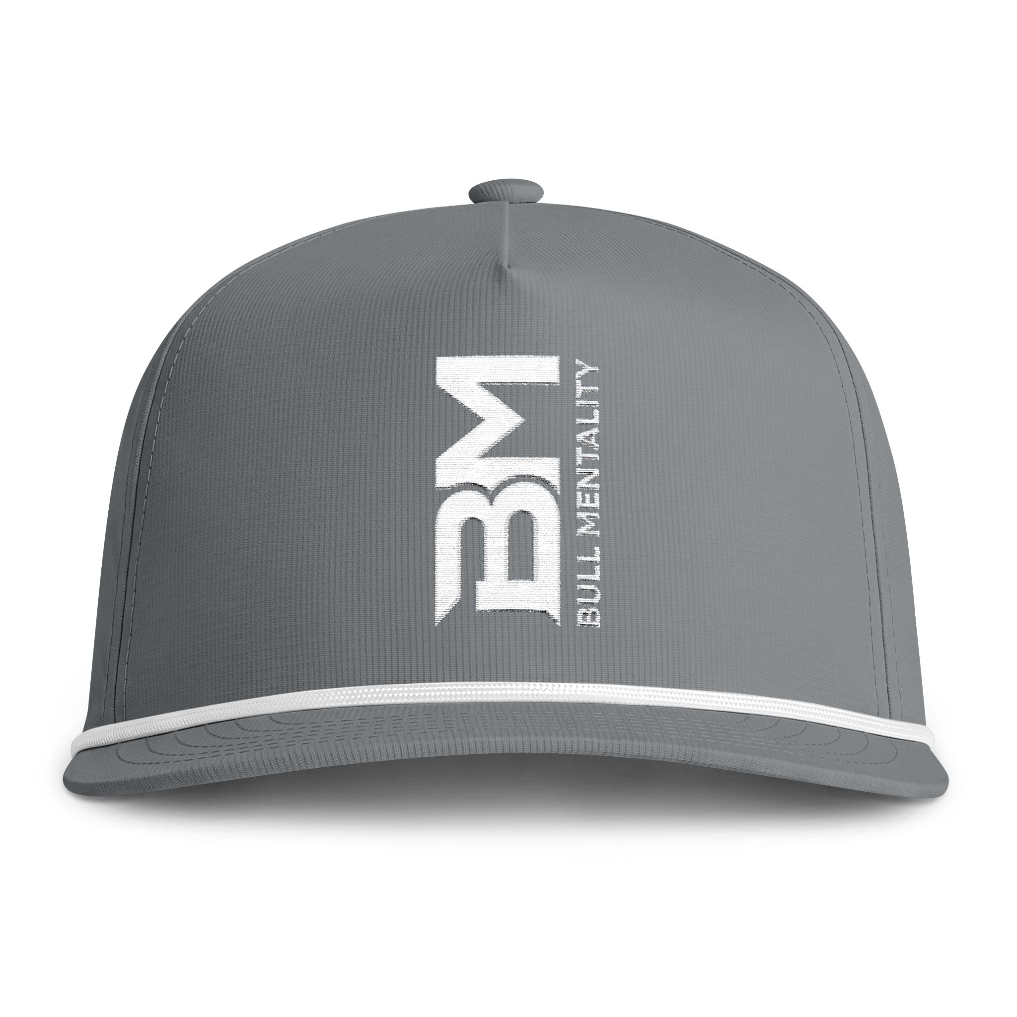 BM Logo Rope Cap — Vintage 'Bull Mentality' Sunwashed Trucker Hat