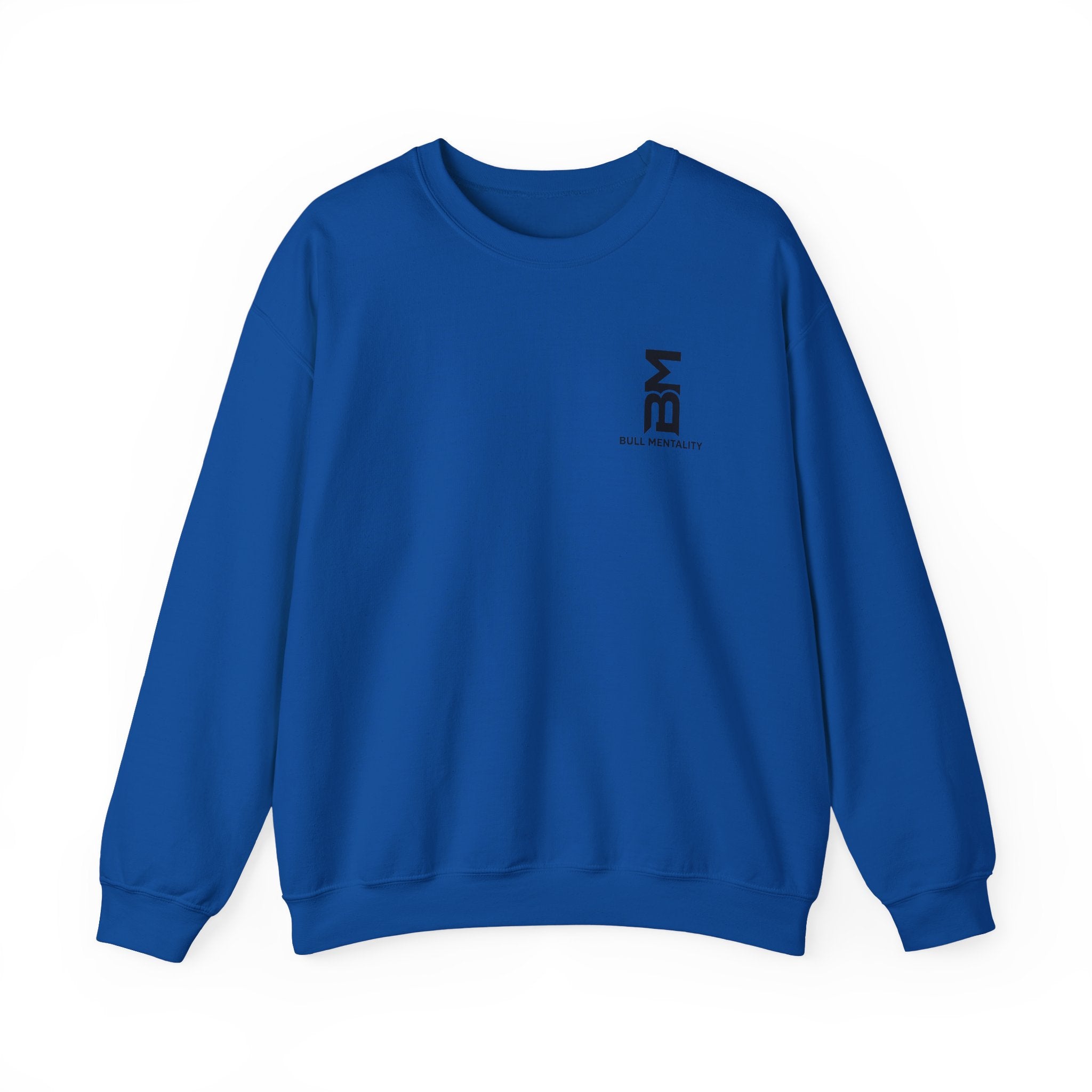 Minimal 'BM' Logo Crewneck Sweatshirt -  Casual Branded Pullover