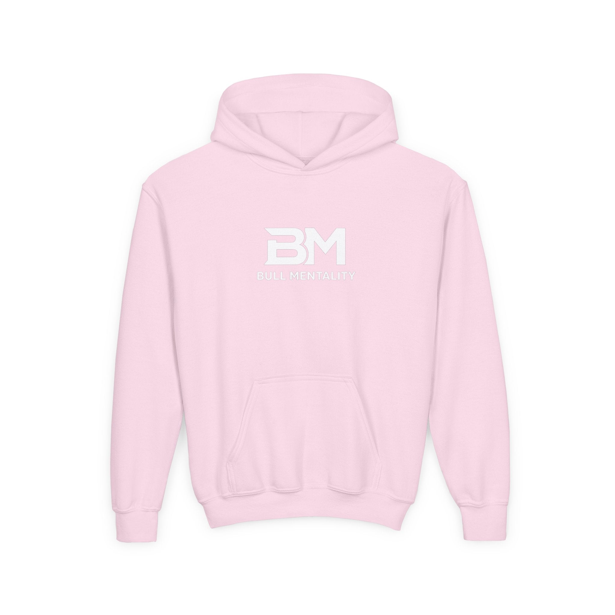 Youth Hoodie — 'BM Bull Mentality' Logo Pullover