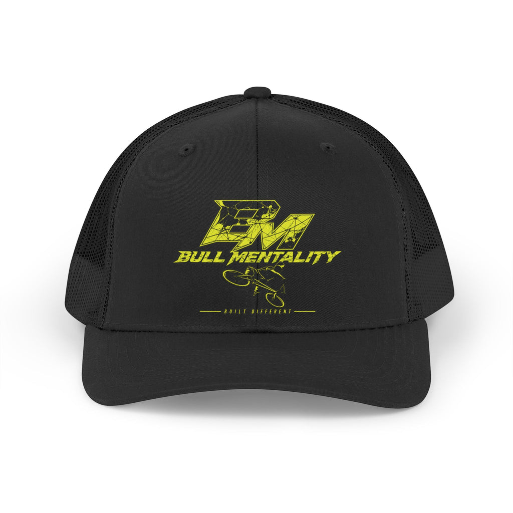 Bull Mentality Retro Trucker Hat — Vintage Racing Logo Cap