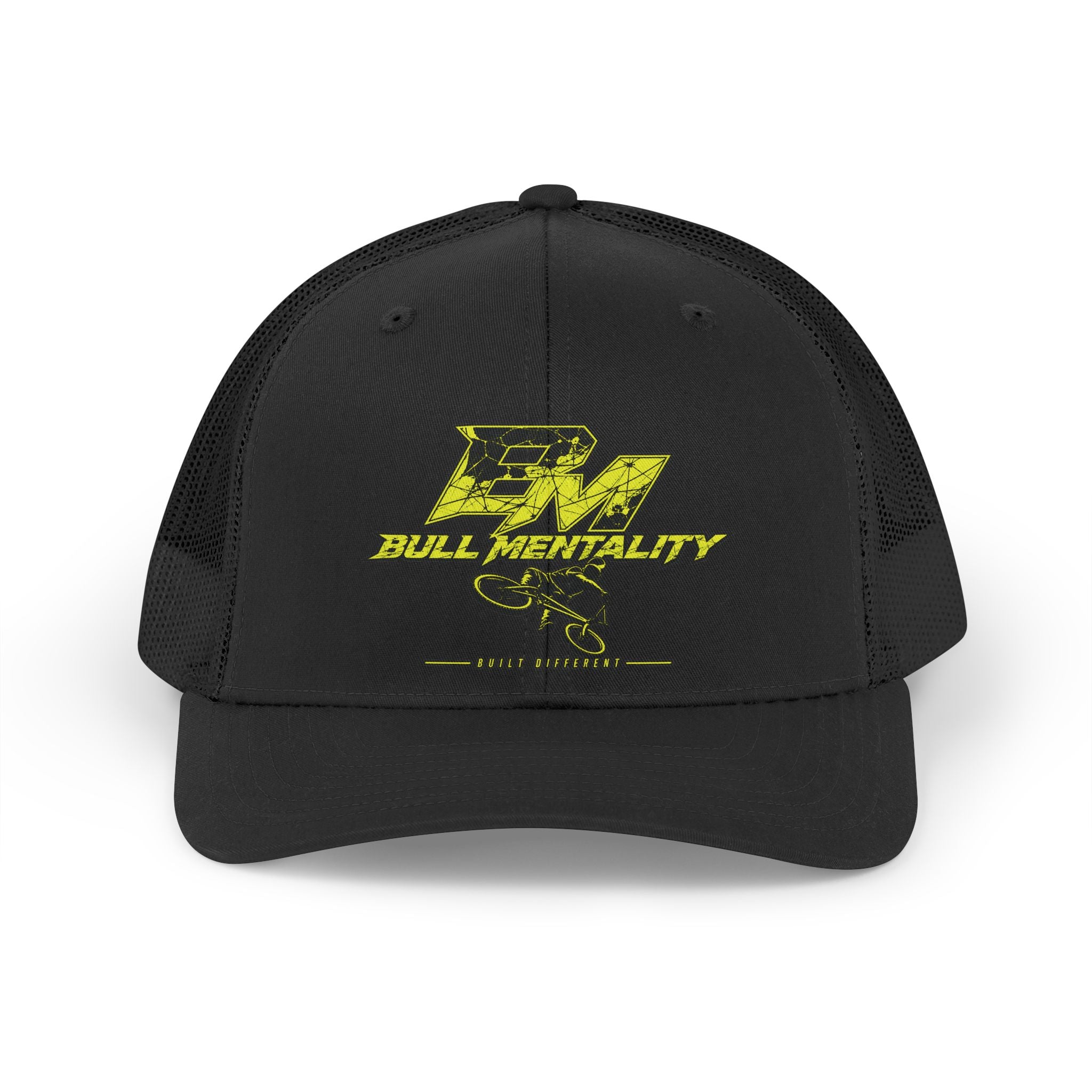 Bull Mentality Retro Trucker Hat — Vintage Racing Logo Cap