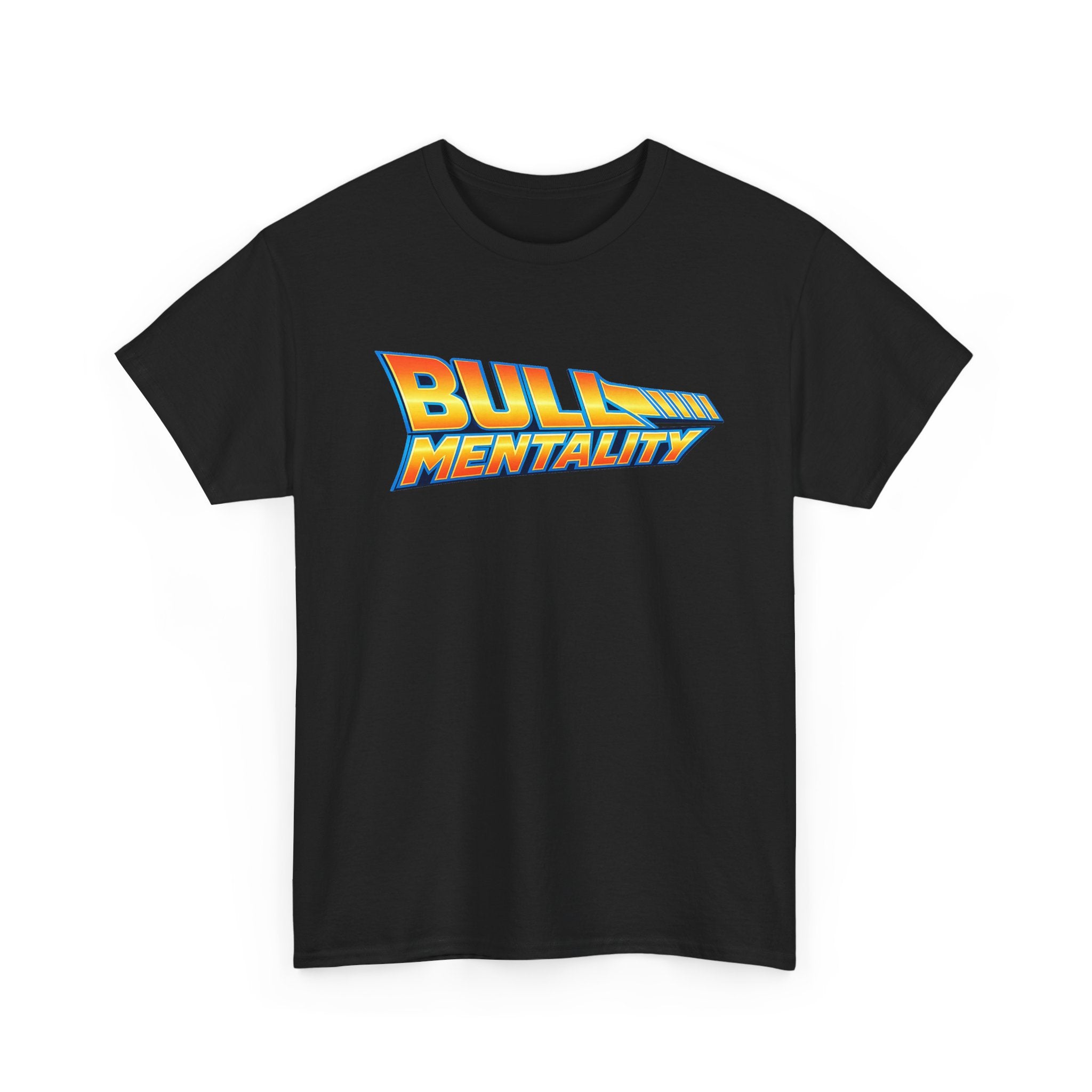 Bold 'Bull Mentality' Graphic Tee — Retro Logo T‑Shirt