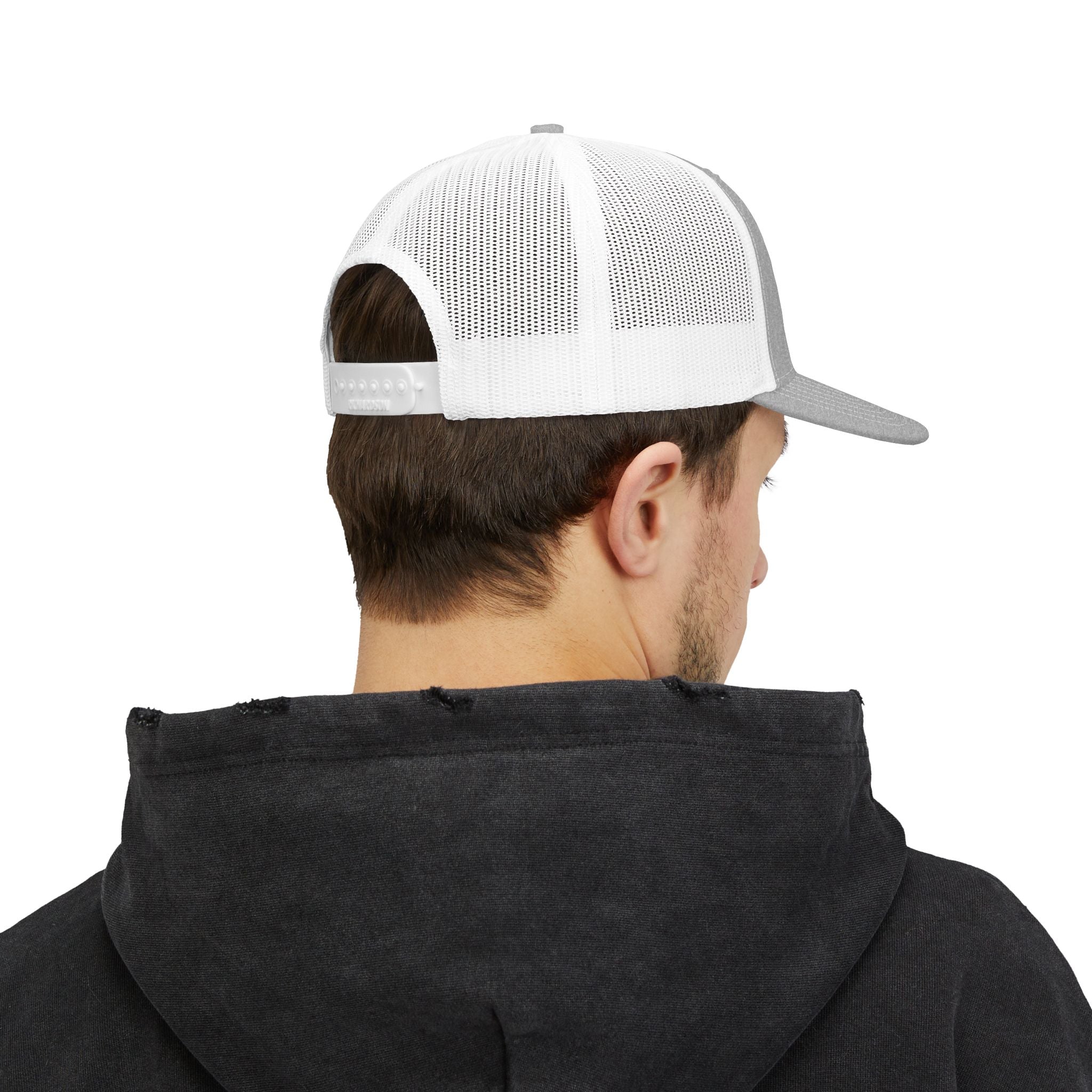 Winged 'BM' Snapback Trucker Cap — Embroidered Gold Wings Logo