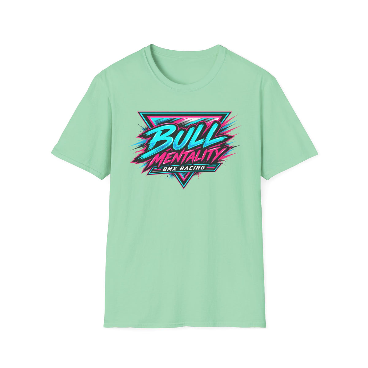 T-Shirt — "Bull Mentality" Retro BMX Racing Graphic Tee