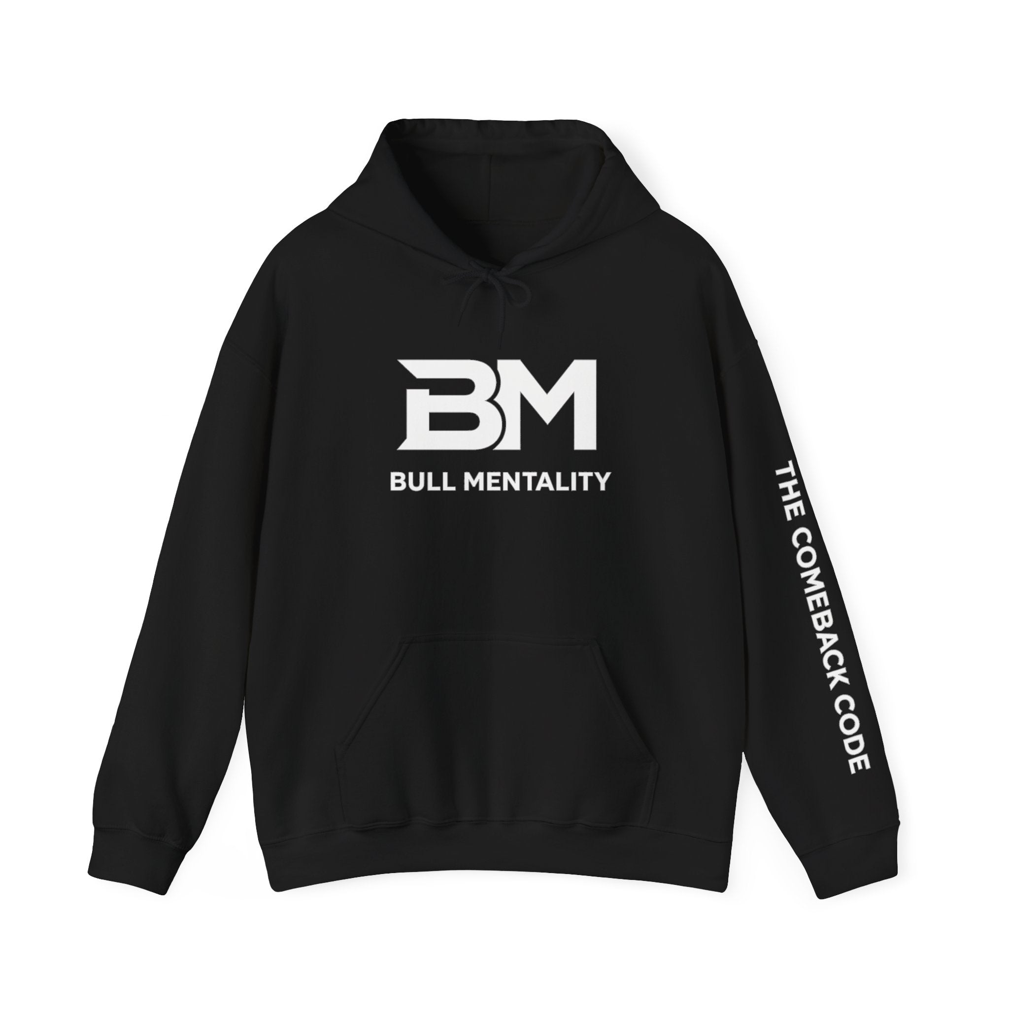 Bull Mentality Hoodie — "Built From The Comeback" Motivational Hoodie