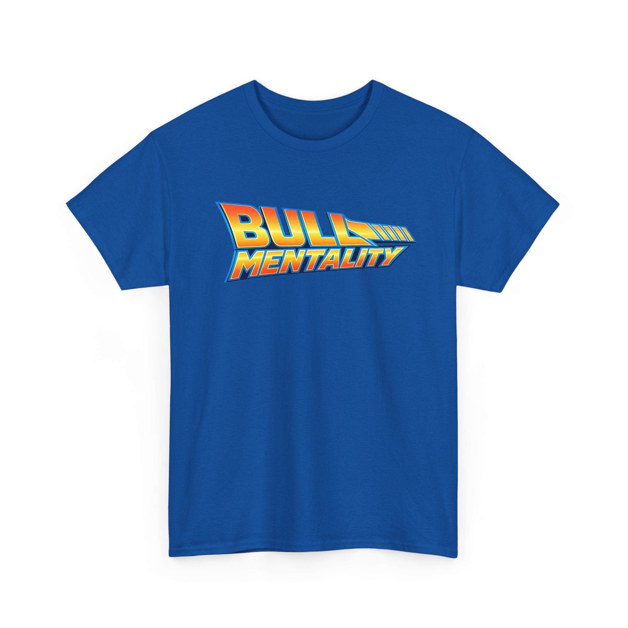 Bold 'Bull Mentality' Graphic Tee — Retro Logo T‑Shirt