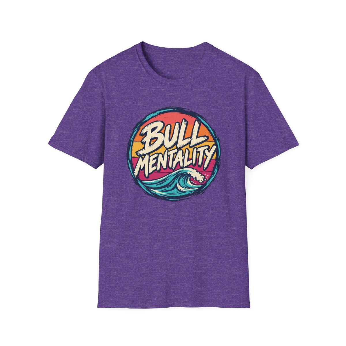 Bull Mentality T-Shirt – Retro Surf Wave Graphic Tee