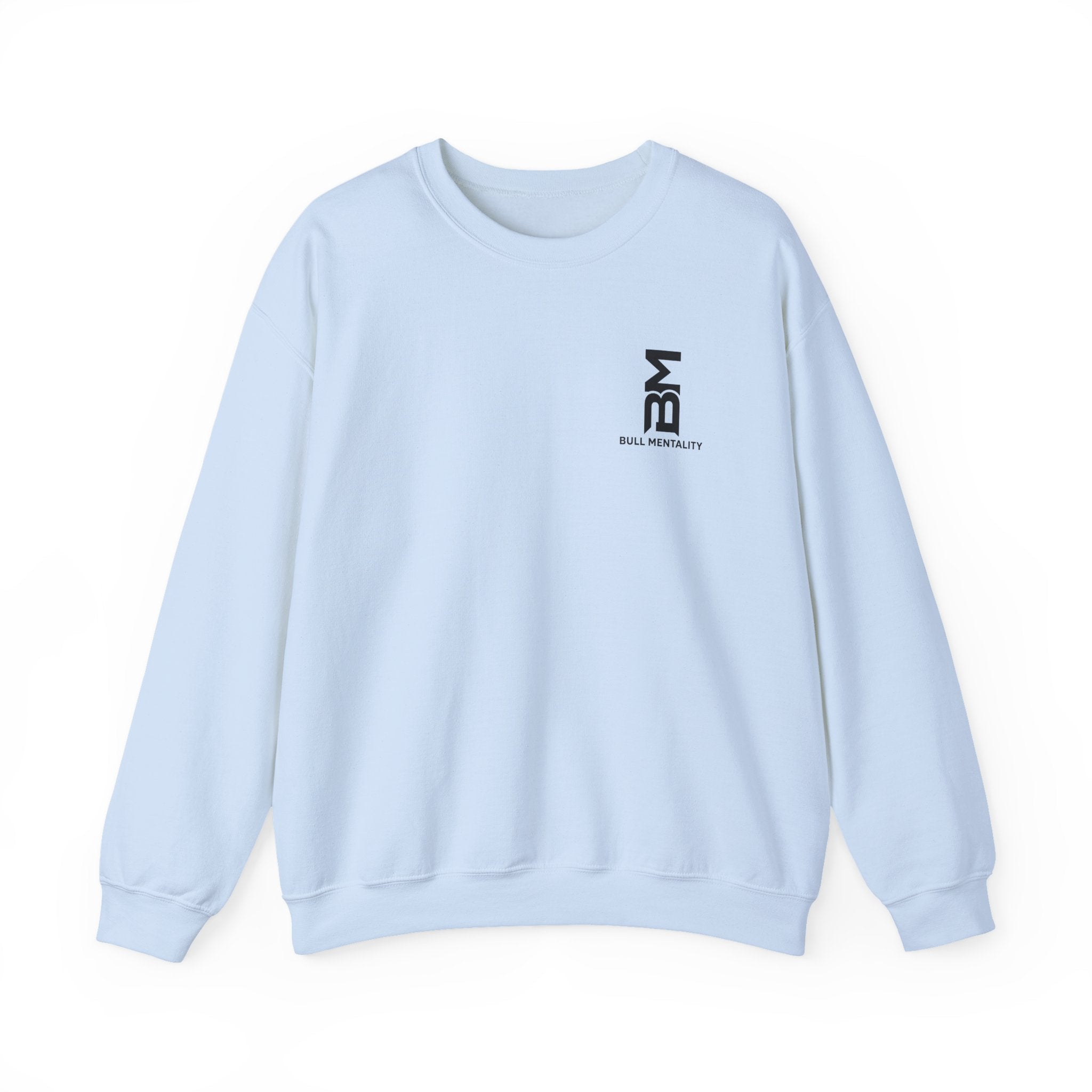Minimal 'BM' Logo Crewneck Sweatshirt -  Casual Branded Pullover