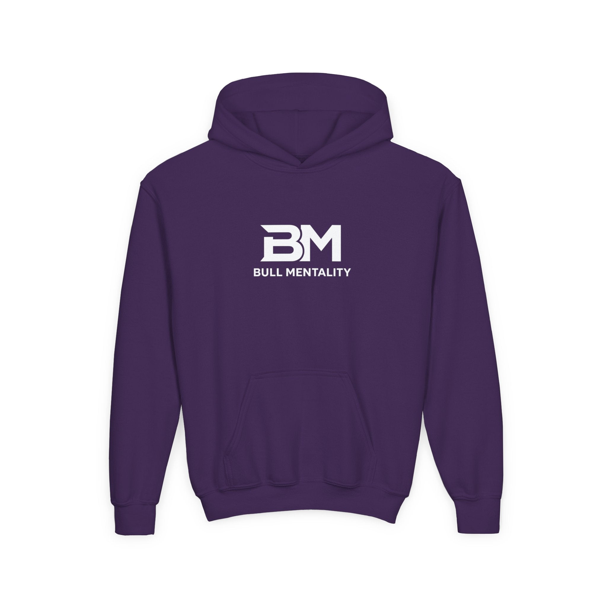 Youth Hoodie — 'BM Bull Mentality' Logo Pullover